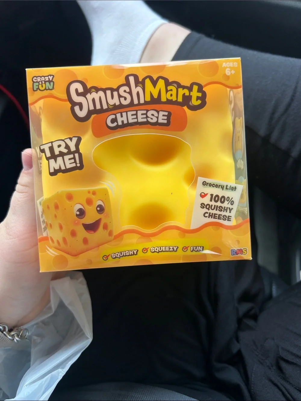 Cheese Squishy Toy - Yellow